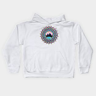 Pink Mountains Kids Hoodie